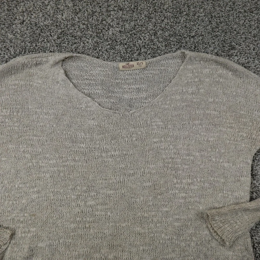 Hollister Sweater Womens S Beige Heather‎ Knit Pullover Sweatshirt Casual Preppy